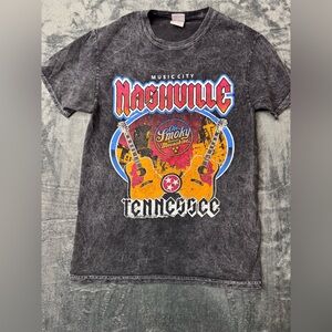 Nashville Music City Graphic Tee - Charcoal